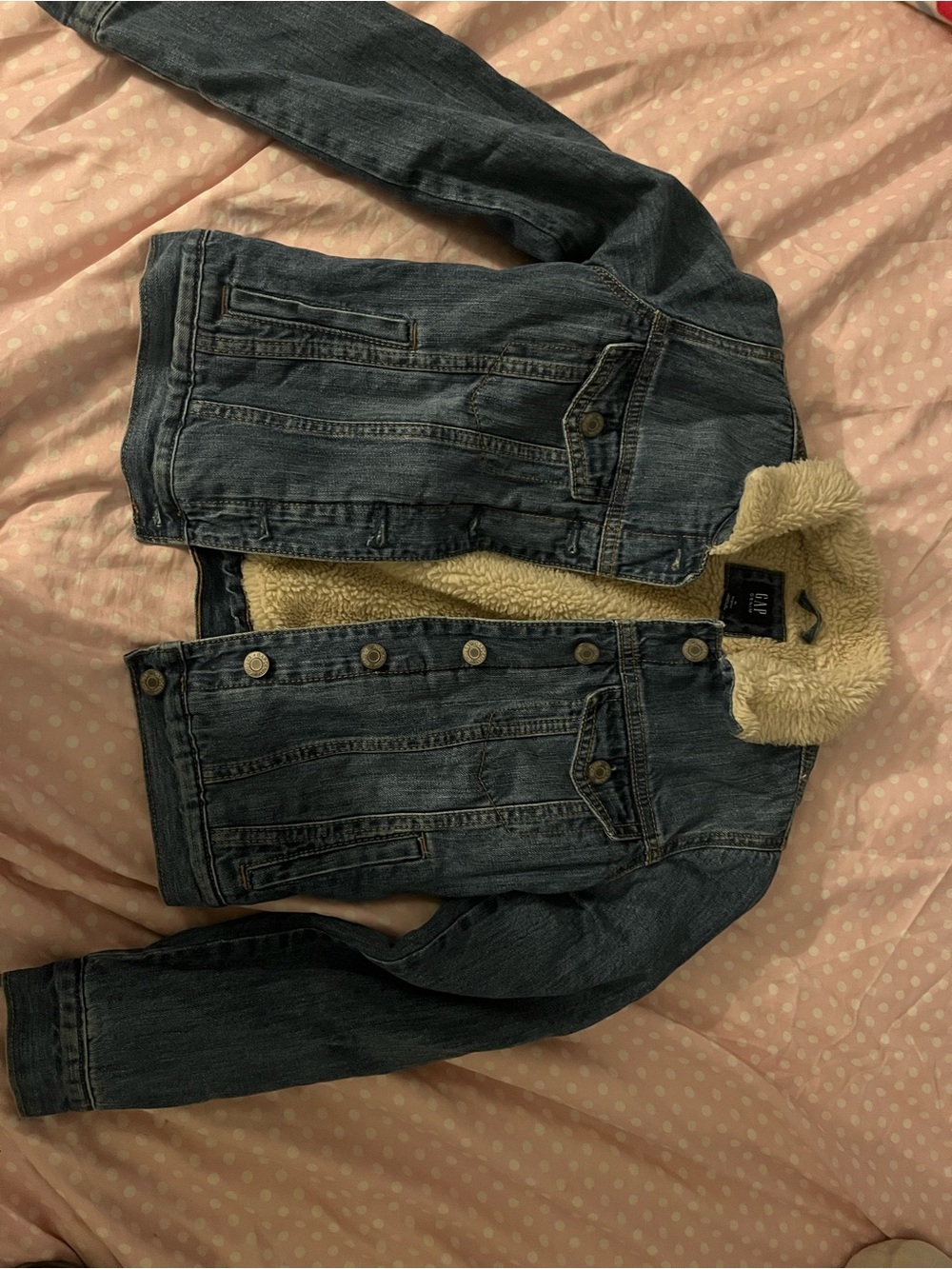 GAP Girl’s Sherpa Fleece-Lined Jean Jacket